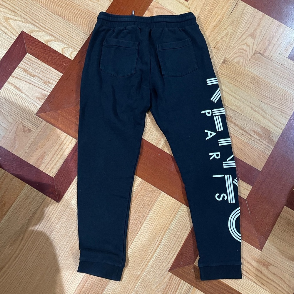 Kenzo Black Sweatpants with White Logo - Picture 5 of 6